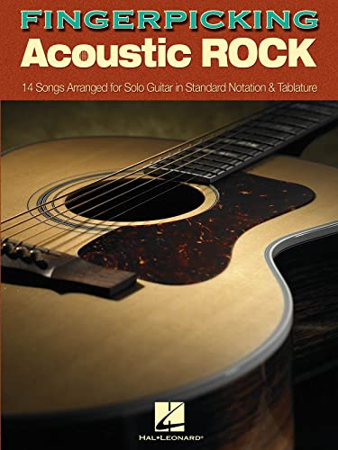Fingerpicking Acoustic Rock Tab Book: Noten, Grifftabelle für Gesang, Gitarre, Gesang: 14 Songs Arranged for Solo Guitar in Standard Notation & Tab